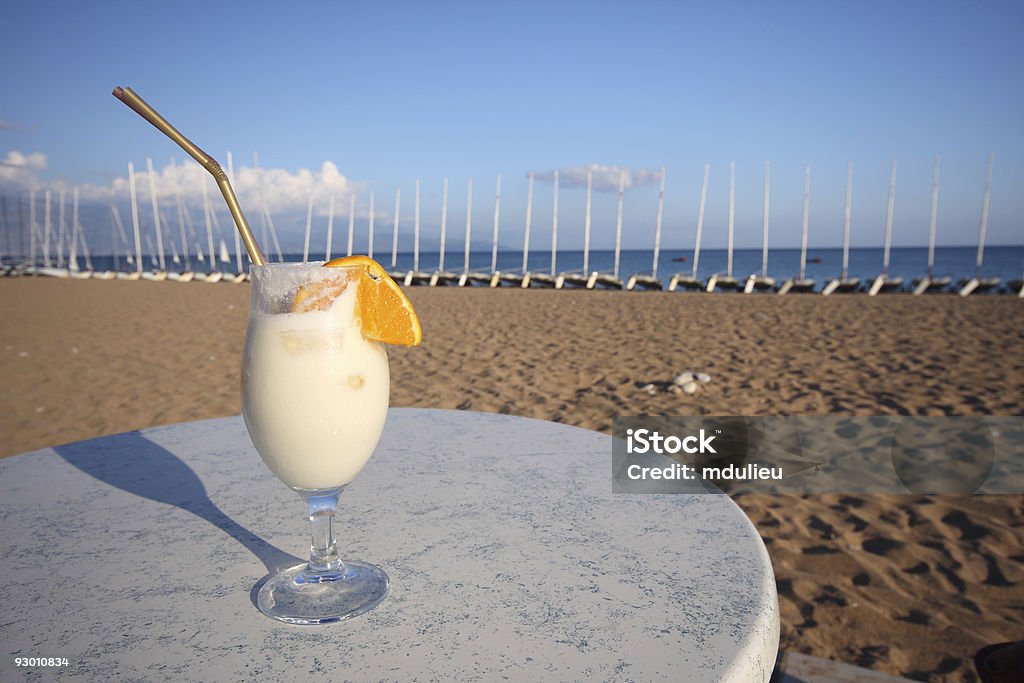 Cocktail na praia - Royalty-free Bebida Foto de stock