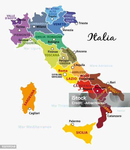 Italia Terbagi Menjadi 20 Wilayah Dengan Ibukota Negara Bagian Dan