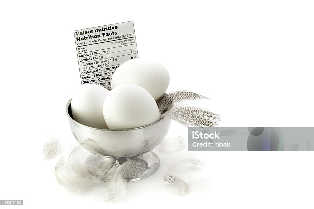 Egg nutrition hechos - Foto de stock de Alimento libre de derechos