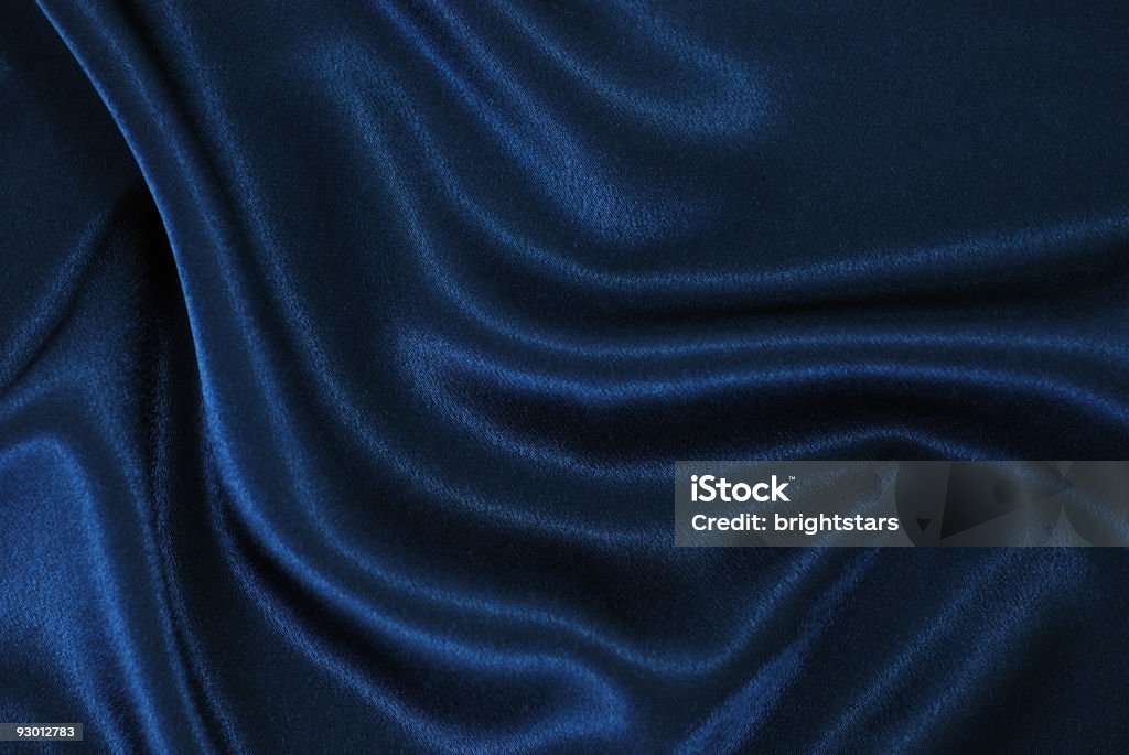 Blauer satin Hintergrund - Lizenzfrei Seide Stock-Foto
