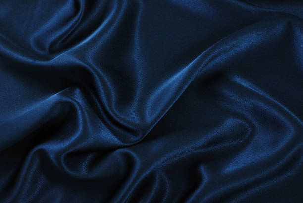 blauer satin - seide stock-fotos und bilder