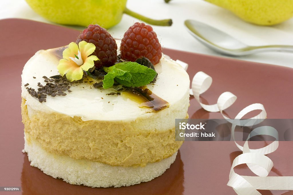 Pastel de mousse de pera - Foto de stock de Alimento libre de derechos