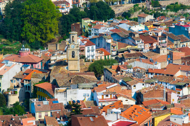 Arbucies village in Girona, Spain