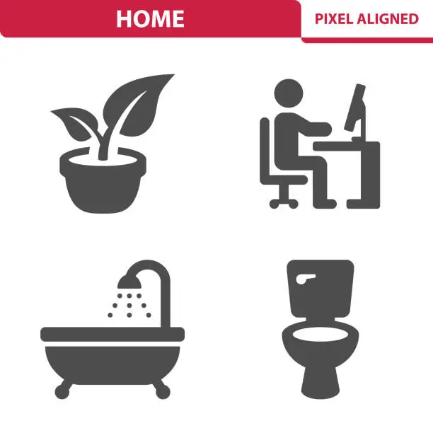 Vector illustration of Home Icons