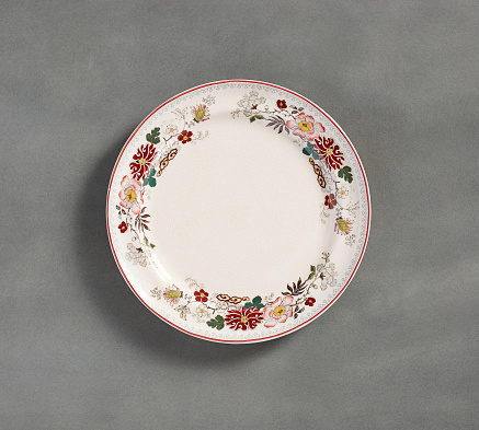 Vintage Floral Dinner Plate