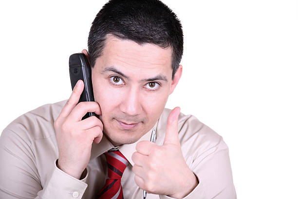 istock Good Luck for Business with Phone 93015783