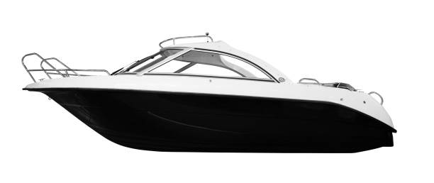 l'immagine di un motoscafo passeggeri - speedboat leisure activity relaxation recreational boat foto e immagini stock