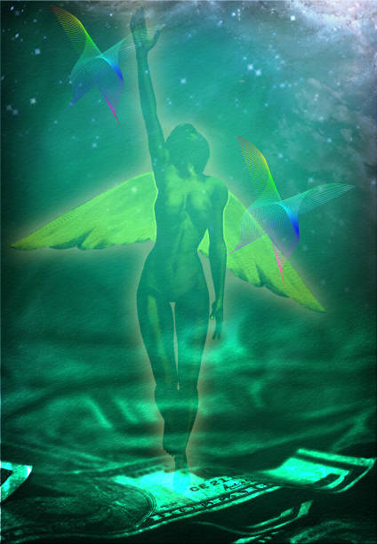 Money Angel Woman Figure