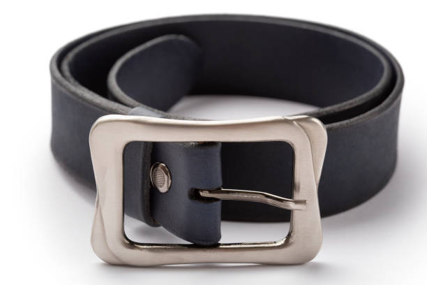 istock Dark blue belt of leather 930212520