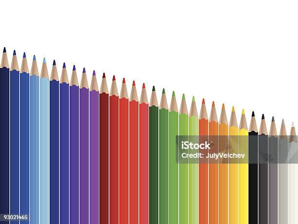 Ilustración de Lápices De Color 2 y más Vectores Libres de Derechos de Amarillo - Color - Amarillo - Color, Azul, Blanco - Color