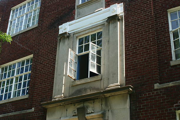 istock Open Window on a brick building in Richmond 93021523
