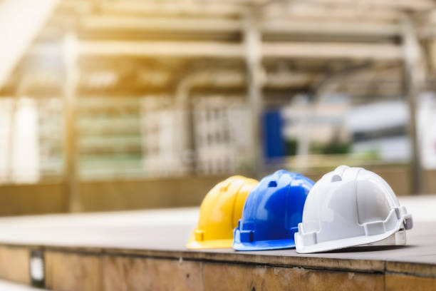 istock Close Up Of Hardhats 930217438