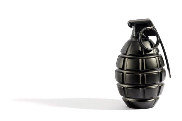 istock Close-Up Of Hand Grenade Against White Background 930217536