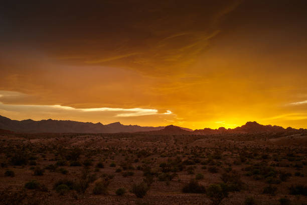 istock colorful golden sunset over nevada desert 930222836