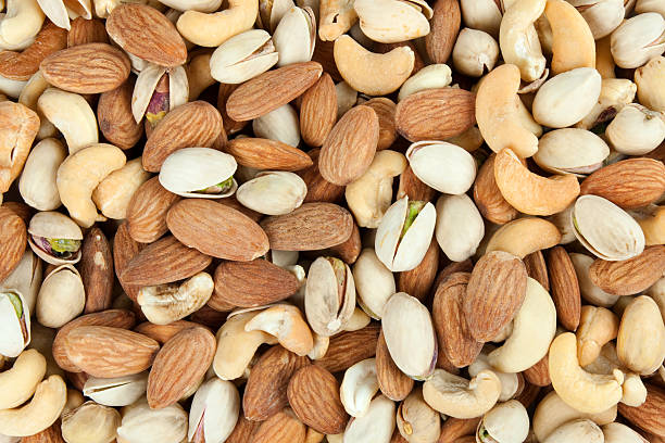 istock Close-up background photo of a variety nuts 93023101