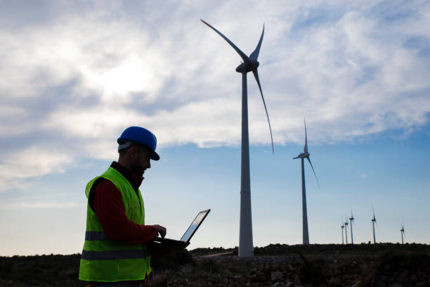 istock Engineers of wind turbine 930233656