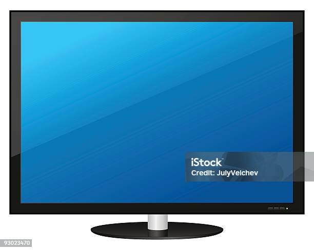 Computer Monitor - Immagini vettoriali stock e altre immagini di Attrezzatura elettronica - Attrezzatura elettronica, Bianco, Blu