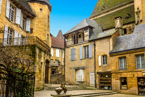 The beautiful town of Oloron-Sainte-Marie (64) in the Bearn region, France.