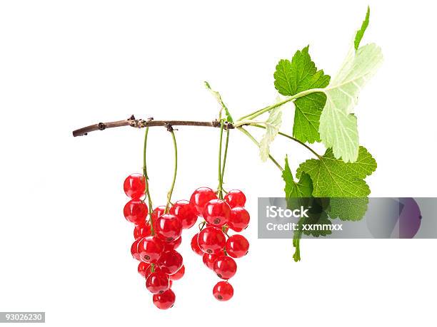 Rojo Currants Con Trazado De Recorte Foto de stock y más banco de imágenes de Alimento - Alimento, Color - Tipo de imagen, Comida vegetariana