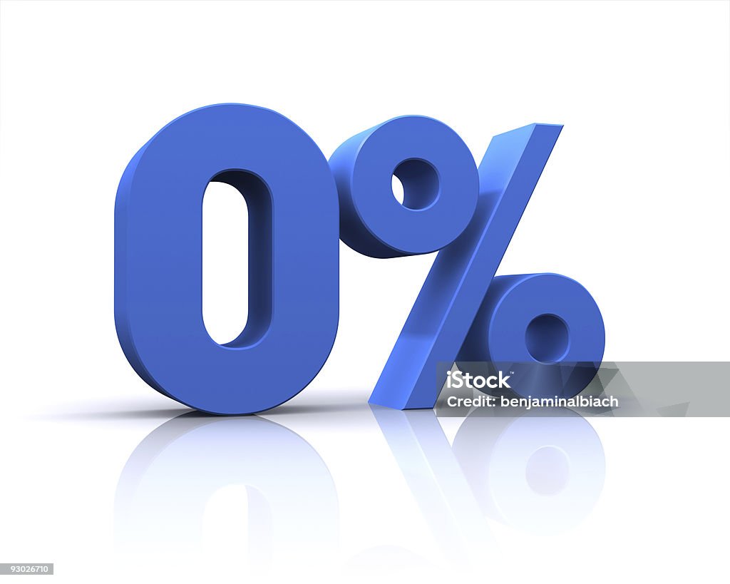 Percentuale, 0% - Foto stock royalty-free di Numero 0