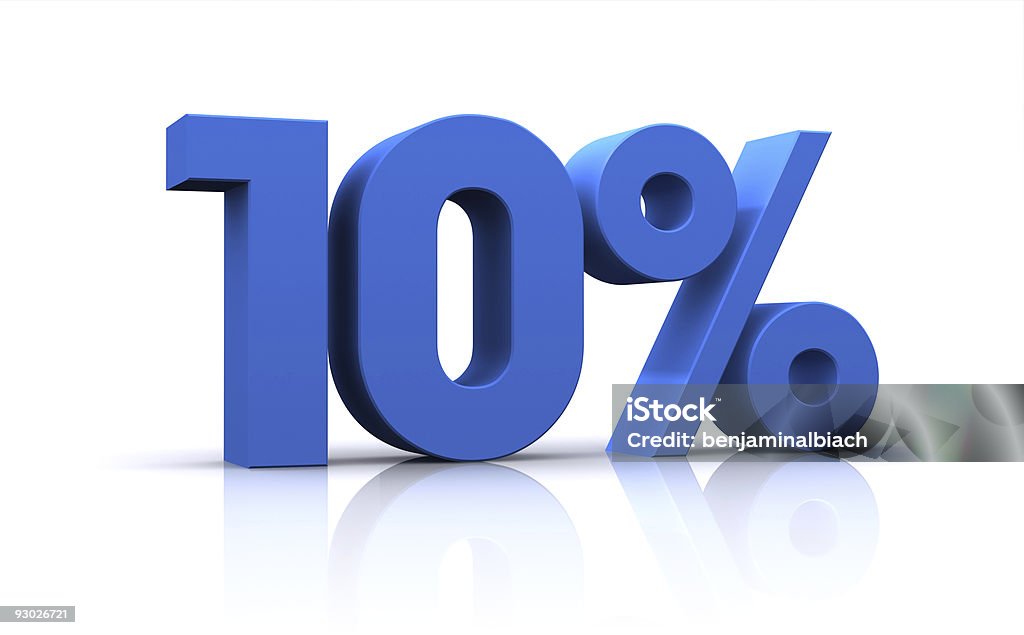 Prozentsatz, 10% - Lizenzfrei Zahl 10 Stock-Foto