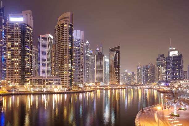 istock Dubai Marina at night, UAE. 930267600