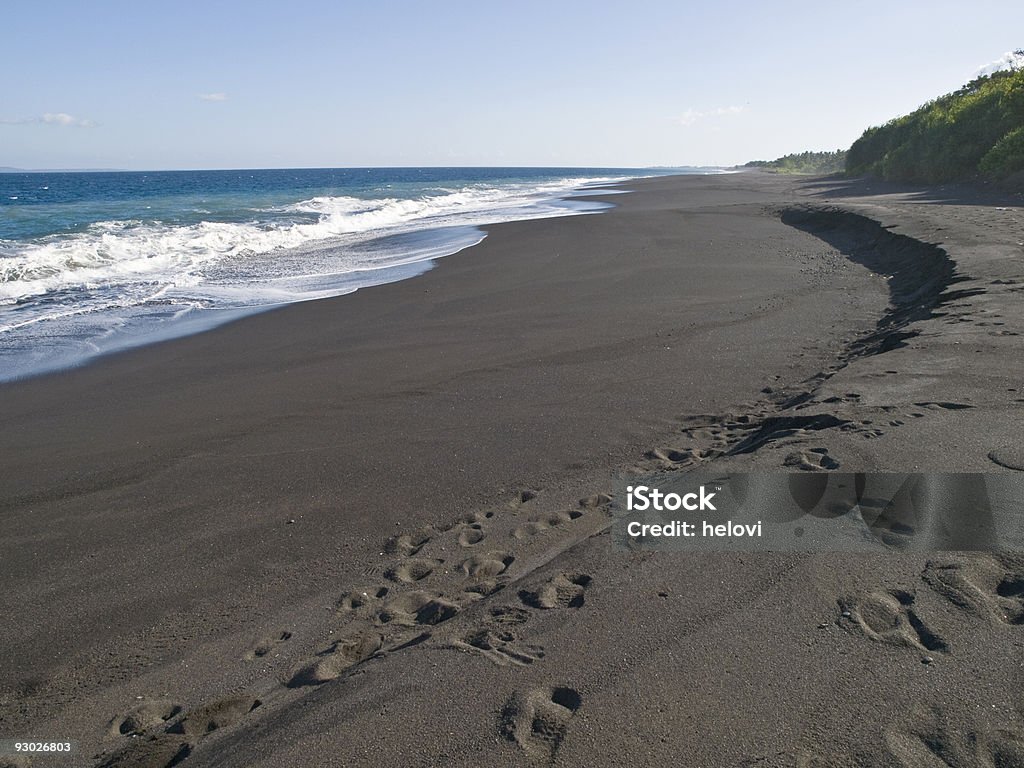 Negro beach en Bali - Foto de stock de Arena Negra libre de derechos