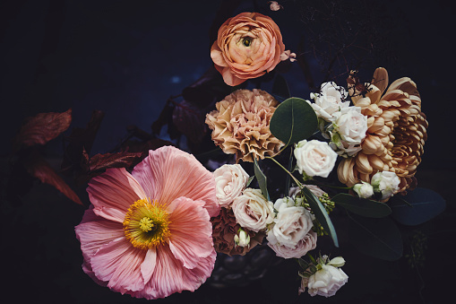 Bouquet, Bunch of Flowers, poppy plant,