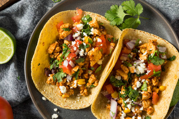 istock Healthy Homemade Sofritas Tofu Tacos 930271130