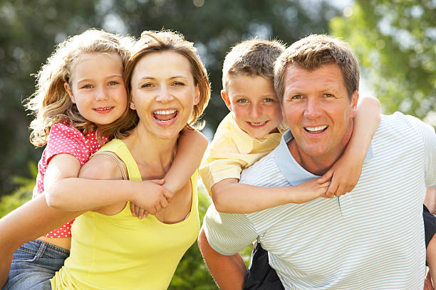 istock Family having fun in countryside 93027165