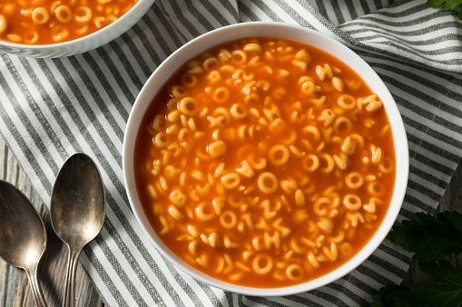 Healthy Alphabet Soup in Tomato Sauce  Ready to Eat