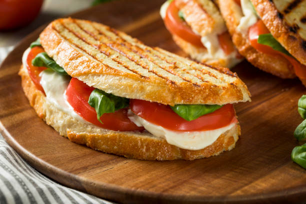 istock Healthy Grilled Basil Mozzarella Caprese Panini 930273882
