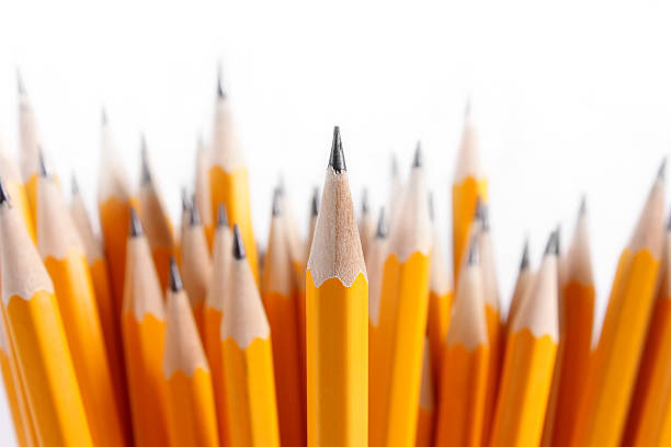 istock Bouquet of newly sharpened pencils 93027740