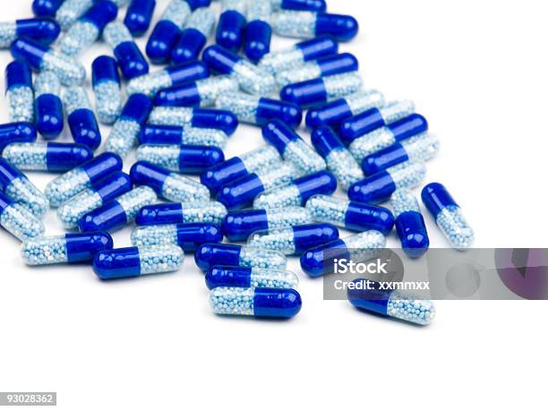 Blu Pillole - Fotografie stock e altre immagini di Accudire - Accudire, Acido, Alimentazione sana