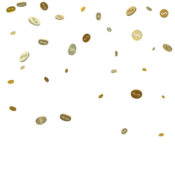 istock Golden dollar sign. Gold confetti concept. Modern vector illustration 930286716