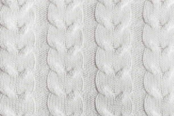 istock Close-up handmade knitted yarn pattern. Homemade warm textured background 930290772