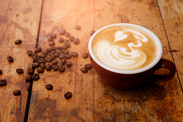 istock Art latte a cup of hot coffee 930290836