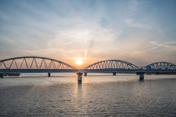 istock Osaka cityscape - Yodogawa sunset - Osaka Japan 930299100