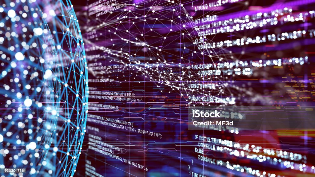 Concept numérique abstrait de données volumineuses - Photo de Big Data libre de droits