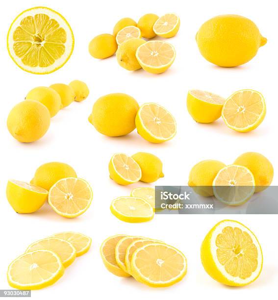 Photo libre de droit de Collection De Citron banque d'images et plus d'images libres de droit de Citron - Citron, Aliment en portion, Moitié plein