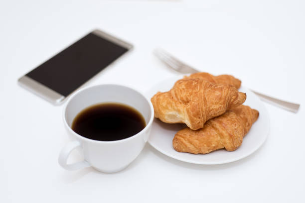 Coffee - Drink, Food, Bread, Smart Phone
