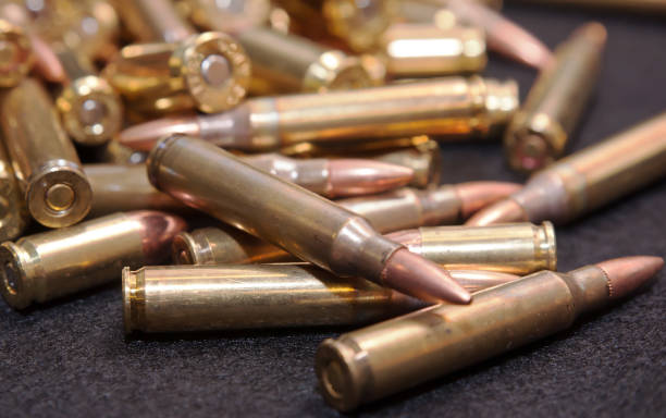 istock A pile of different bullets, .223 caliber, 9mm and .45 caliber. 930364432
