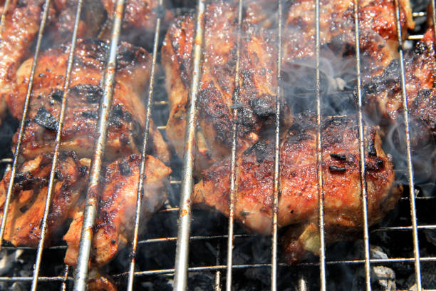 istock Barbeque Fried On The Bonfire And Coals 930375312