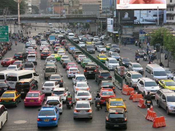 istock traffic jam in Bangkok 930378336