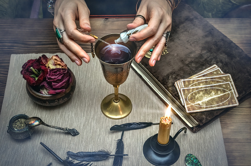 Magic Poision Magic Potion In Ancient Goblet The Magic Cure Poison Charm Paranormal ...