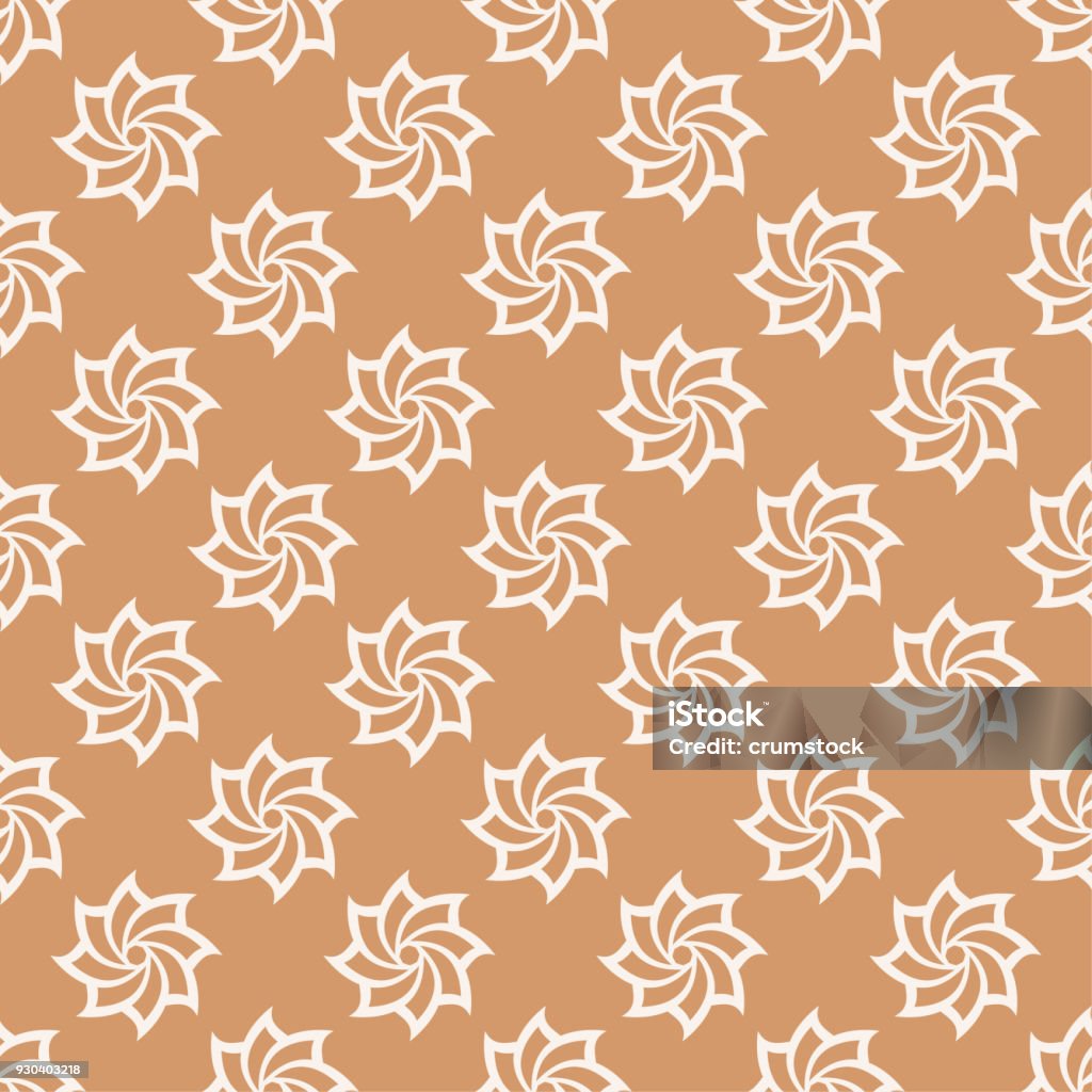 Hoa Văn Liền Mạch Màu Nền Màu Nâu Và Trắng Với Các Yếu Tố Fower ...