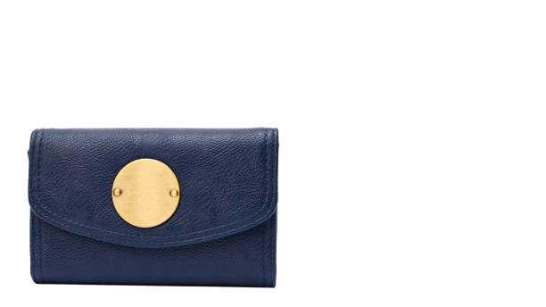 istock Blue clutch bag isolated on white background. copy space, template 930406702