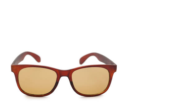 istock Burgundy protective sunglasses. Isolated on white background. copy space, template. 930406840