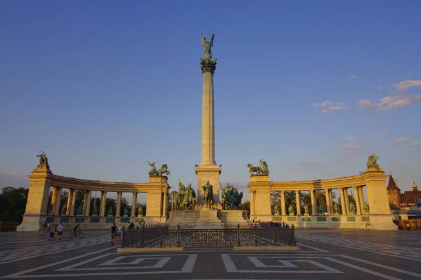 istock Heroes Square in Budapest city 930411472