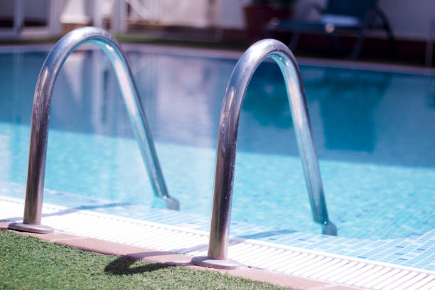 istock Summer pool with crystal clear water 930416840